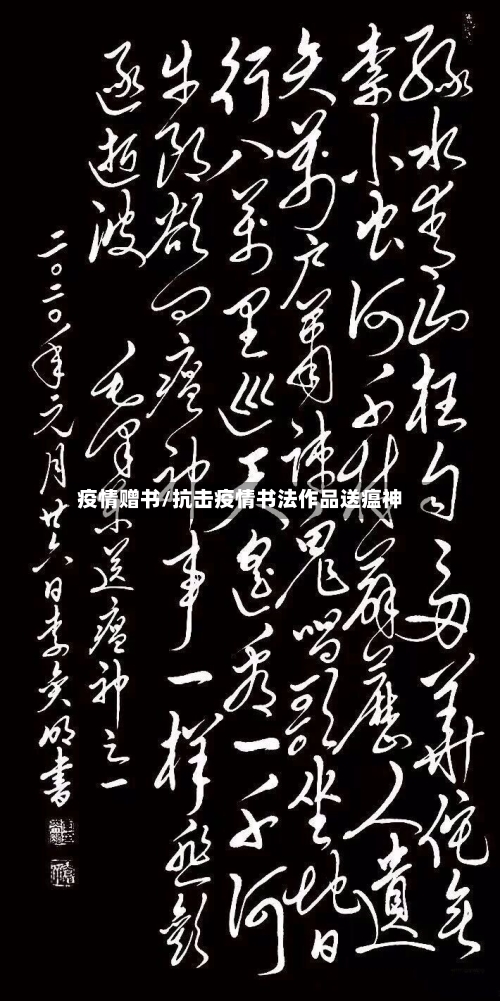 疫情赠书/抗击疫情书法作品送瘟神-第2张图片