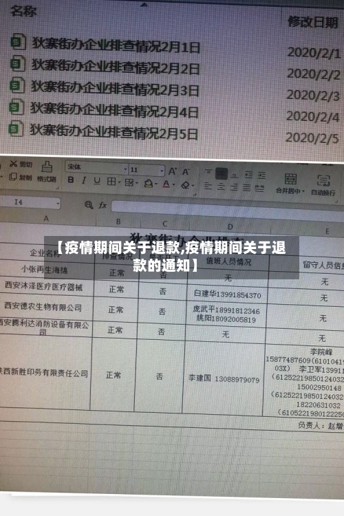 【疫情期间关于退款,疫情期间关于退款的通知】