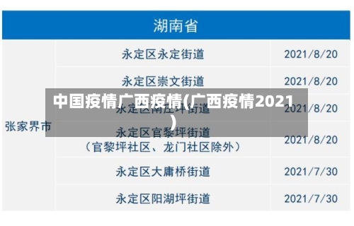 中国疫情广西疫情(广西疫情2021)-第3张图片
