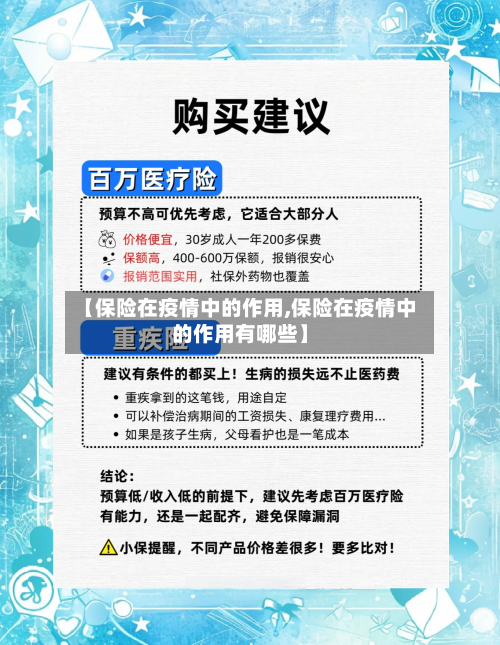 【保险在疫情中的作用,保险在疫情中的作用有哪些】