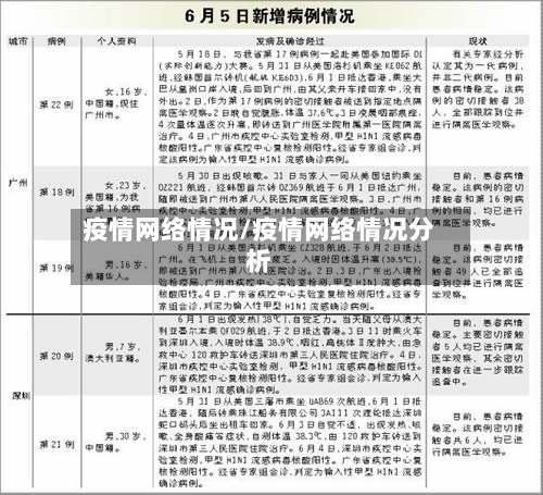 疫情网络情况/疫情网络情况分析