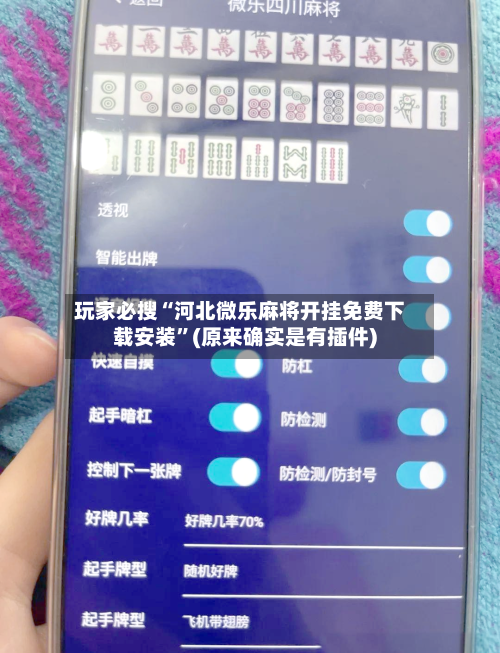 玩家必搜“河北微乐麻将开挂免费下载安装	”(原来确实是有插件)-第2张图片