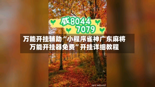 万能开挂辅助“小程序雀神广东麻将万能开挂器免费”开挂详细教程-第3张图片