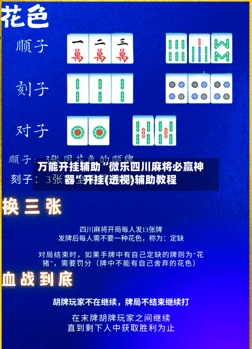 万能开挂辅助“微乐四川麻将必赢神器”开挂(透视)辅助教程