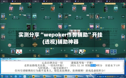 实测分享“wepoker作弊辅助	”开挂(透视)辅助神器-第2张图片