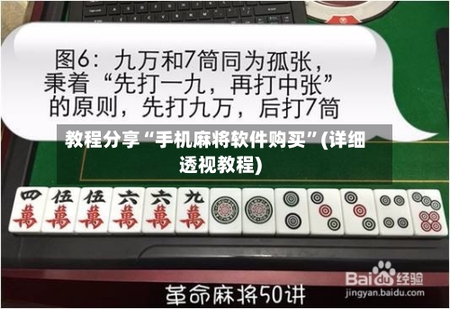 教程分享“手机麻将软件购买”(详细透视教程)-第3张图片