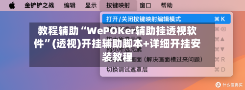 教程辅助“WePOKer辅助挂透视软件”(透视)开挂辅助脚本+详细开挂安装教程-第3张图片