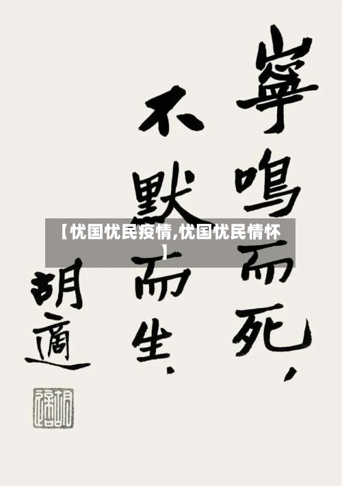 【忧国忧民疫情,忧国忧民情怀】-第3张图片
