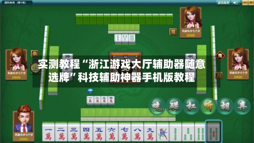 实测教程“浙江游戏大厅辅助器随意选牌”科技辅助神器手机版教程-第3张图片