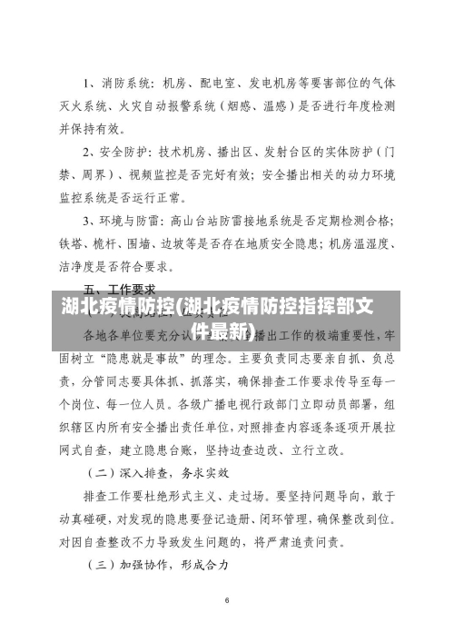 湖北疫情防控(湖北疫情防控指挥部文件最新)-第2张图片