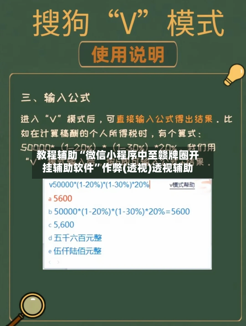 教程辅助“微信小程序中至赣牌圈开挂辅助软件”作弊(透视)透视辅助-第2张图片