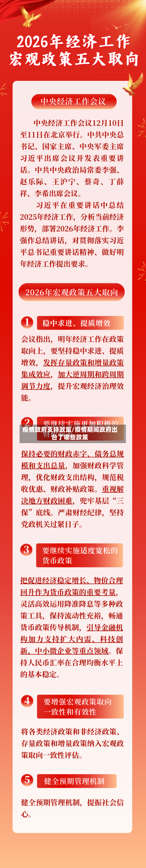 疫情政府支持政策/疫情期间政府出台了哪些政策